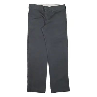 DICKIES Workwear Mens Trousers Blue Slim Straight W30 L30