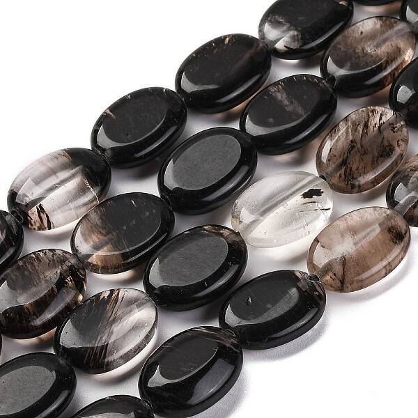 Tigerskin Glass Beads Strands