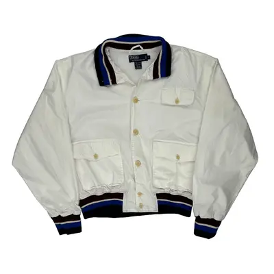 Polo By Ralph Lauren Jacket - Large White Cotton