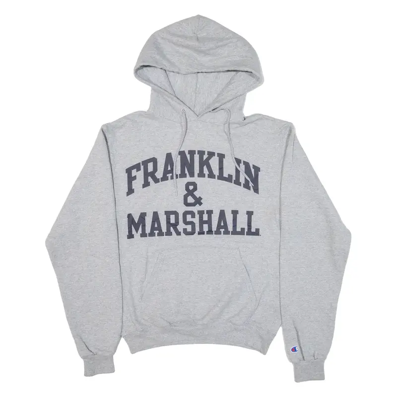 CHAMPION Franklin And Marshall Mens Grey Hoodie S