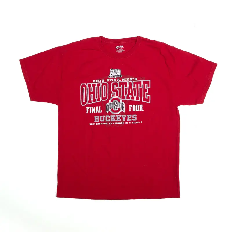 GEAR FOR SPORTS Ohio State Buckeyes T-Shirt Red USA Short Sleeve Mens L