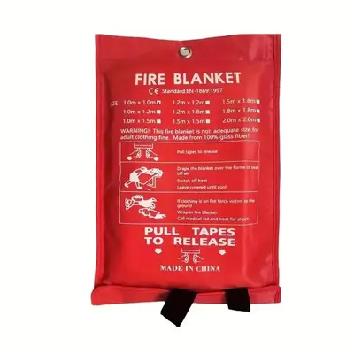 Fire Emergency Blanket, Flame Retardant Blanket, Emergency Survival Safety Cover, Used in Kitchens, Homes, Houses, Cars, Offi...