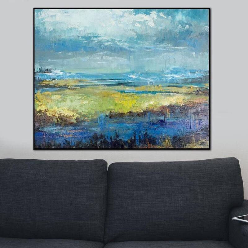 Large Canvas Painting Original Landscape Wall Art Large Landscape Oversized Painting Nature Canvas Painting | ENDLESS FIELD