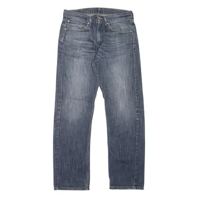 LEVI'S 505 Jeans Mens Blue Regular Straight Stone Wash W31 L32