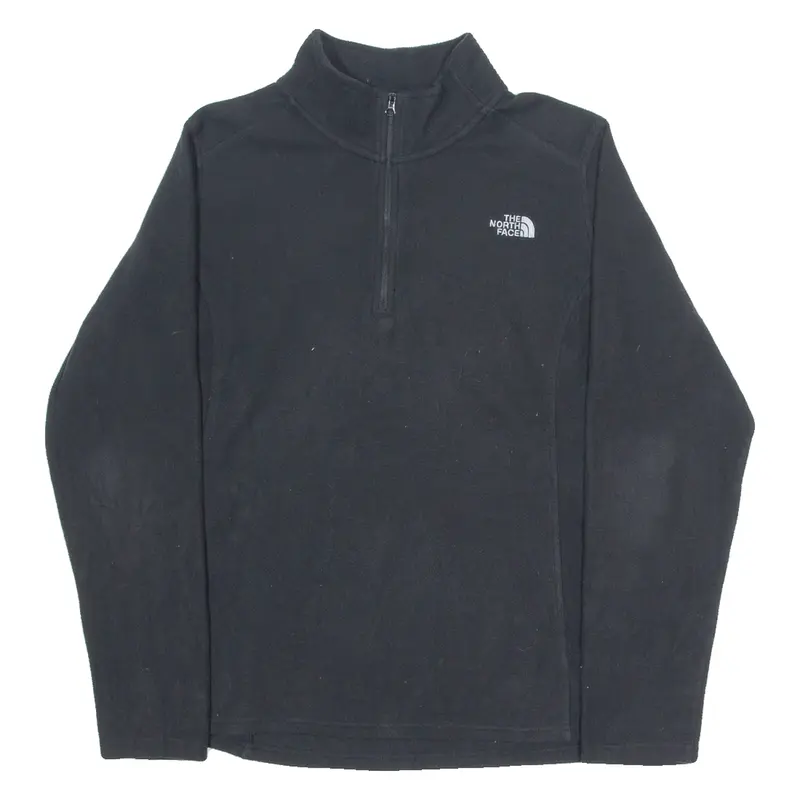 THE North FACE Womens Fleece Black 1/4 Zip Tight Knit XL