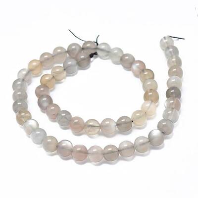 Natural Grey Moonstone Beads Strands