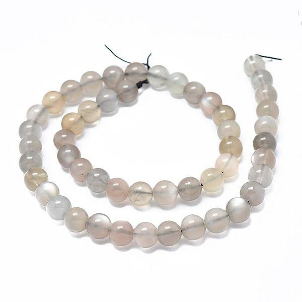 Natural Grey Moonstone Beads Strands