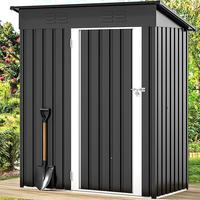YITAHOME Metal Outdoor Storage Shed 5x3ft, Lockable Tool Sheds Storage with Air Vent for Garden, Patio, Lawn to Store Garbage...