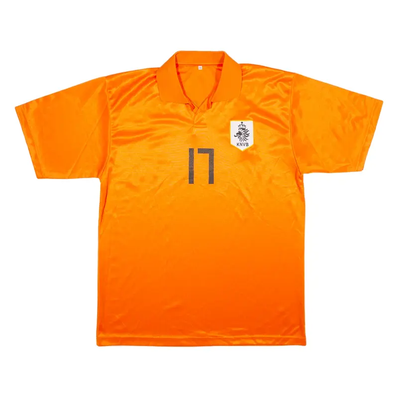 KNVB Dutch Football Mens Polo Shirt Orange 2XL