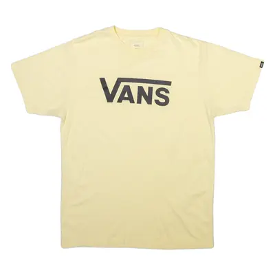 VANS Mens T-Shirt Yellow M