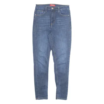 GUESS Mens Jeans Blue Regular Tapered Stone Wash W28 L28