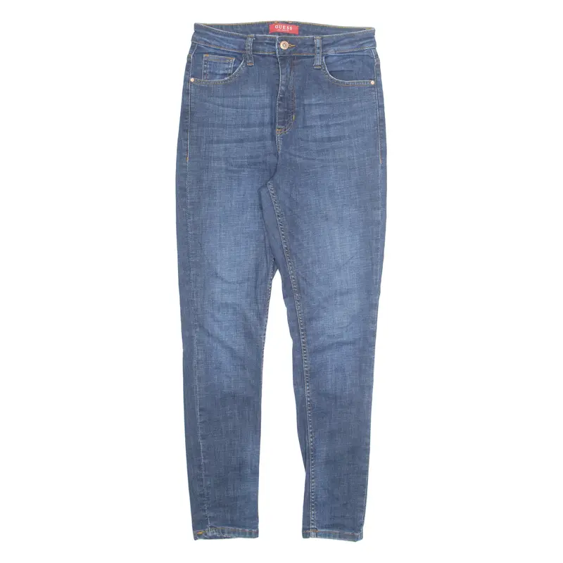 GUESS Mens Jeans Blue Regular Tapered Stone Wash W28 L28