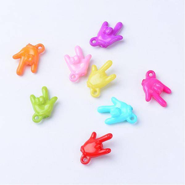 Opaque Acrylic ASL Pendants