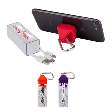 75 Custom Gemini Charging Cable Set - 3-in-1 & Phone Stand