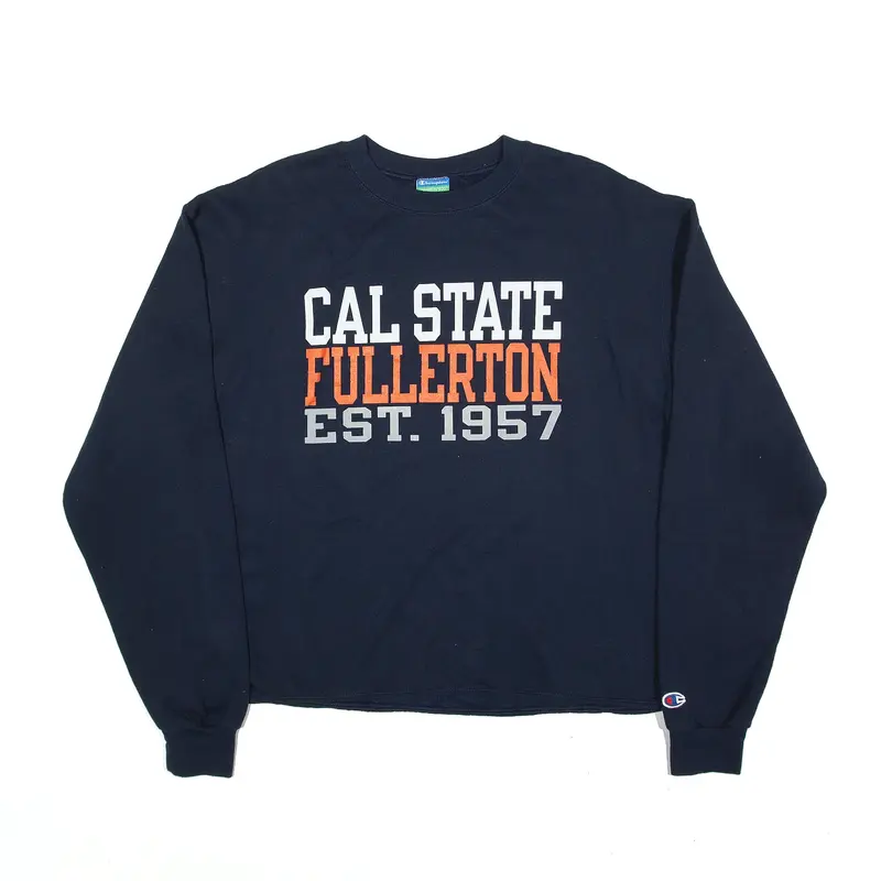 CHAMPION Cal State Fulerton Sweatshirt Blue Womens L