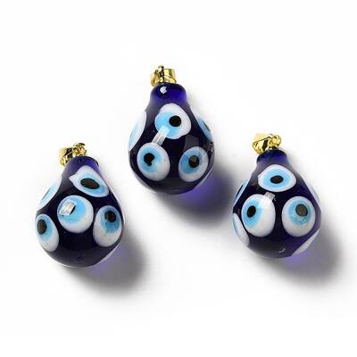 Handmade Evil Eye Lampwork Pendants