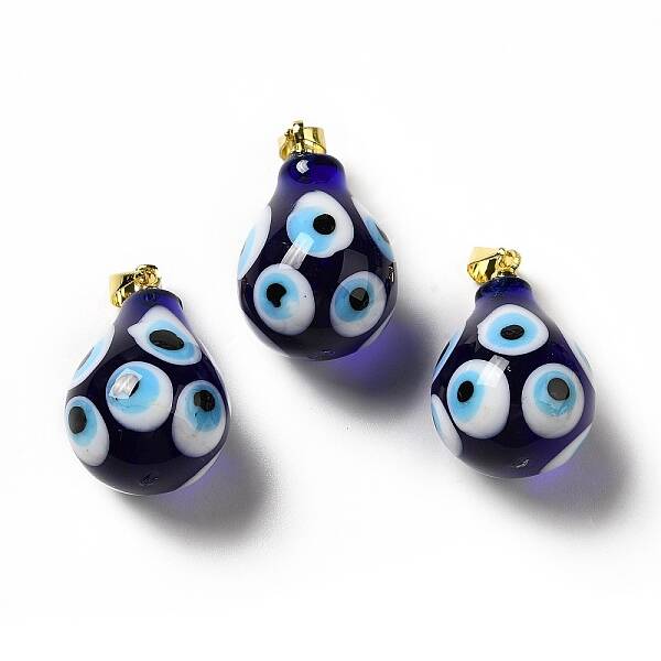 Handmade Evil Eye Lampwork Pendants