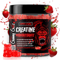 Creatine Gummies 5g Strawberry, 30 servings fitness Dietary Supplement creatine monohydrate Edible chewable  Muscle & energy ...