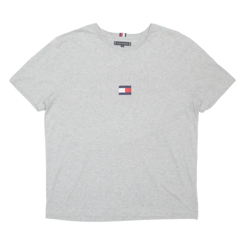 TOMMY HILFIGER Mens T-Shirt Grey 2XL