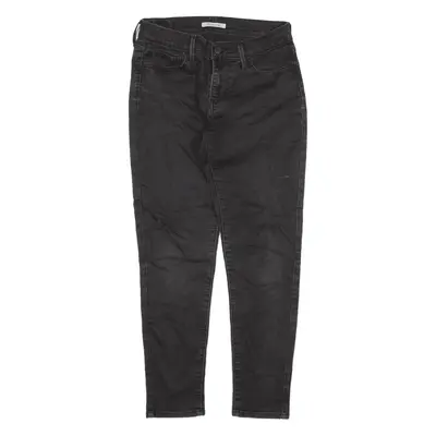 LEVI'S 710 Jeans Black Denim Slim Skinny Womens W28 L28