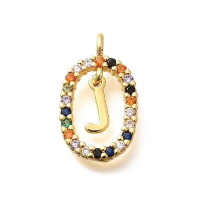 Brass Micro Pave Cubic Zirconia Pendants