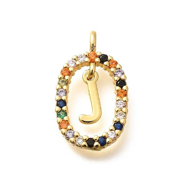 Brass Micro Pave Cubic Zirconia Pendants