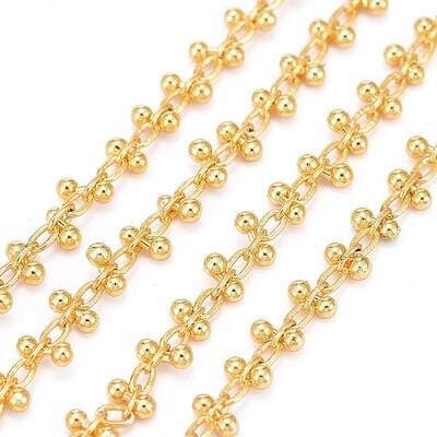 Handmade Brass Beaded Chains