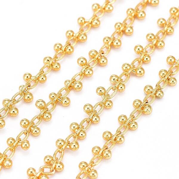Handmade Brass Beaded Chains