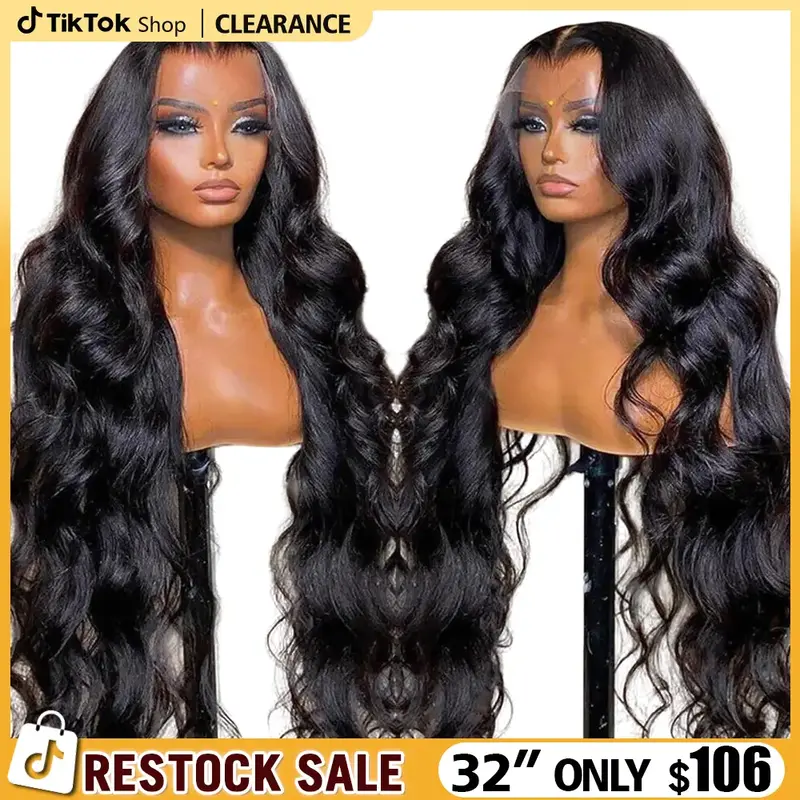 Bling Hair 32inch Body Wave Wigs 13x6 Hd Lace Frontal Wig Brazilian Human Hair Lace Front Wig Pre Plucked Human Hair Wigs For...