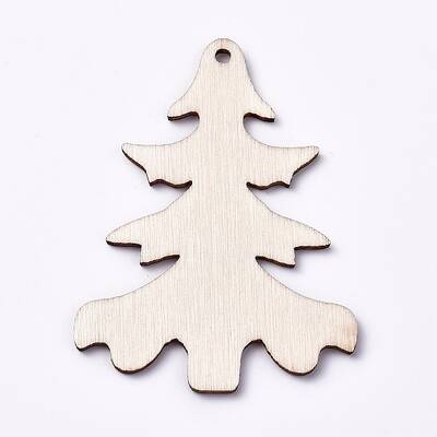 Undyed Wood Big Pendants