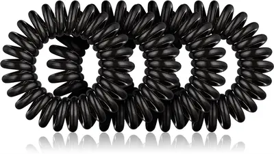 BrushArt black hair elastics 4pcs
