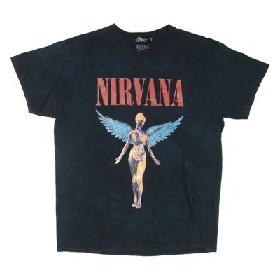 MENACE Nirvana Mens Band T-Shirt Black M
