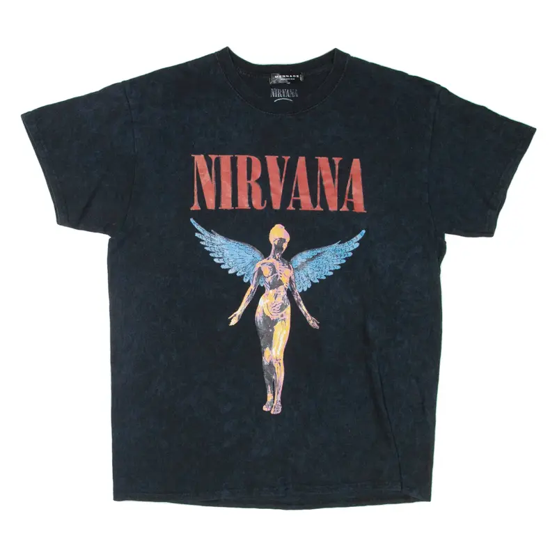 MENACE Nirvana Mens Band T-Shirt Black M