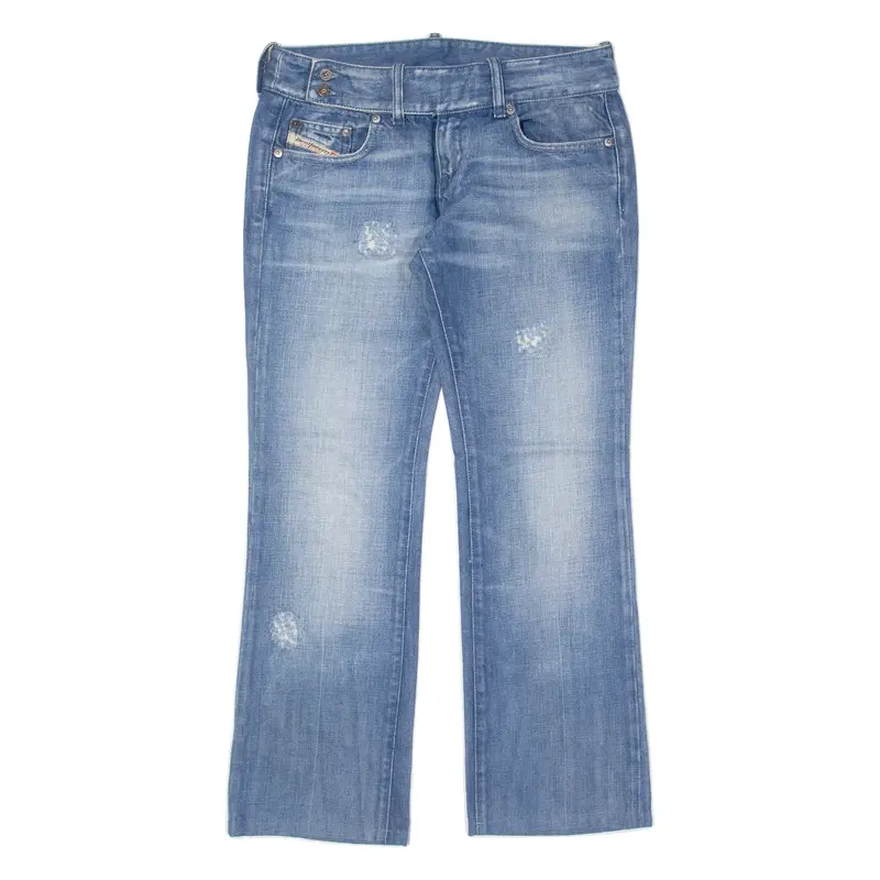 DIESEL Distressed Womens Jeans Blue Regular Tapered W29 L28