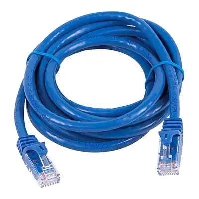 11382 Monoprice Cat5e Ethernet Patch Cable FLEXboot Snagless RJ45 Stranded 350MHz UTP Pure Bare Copper 24AWG 7ft Blue