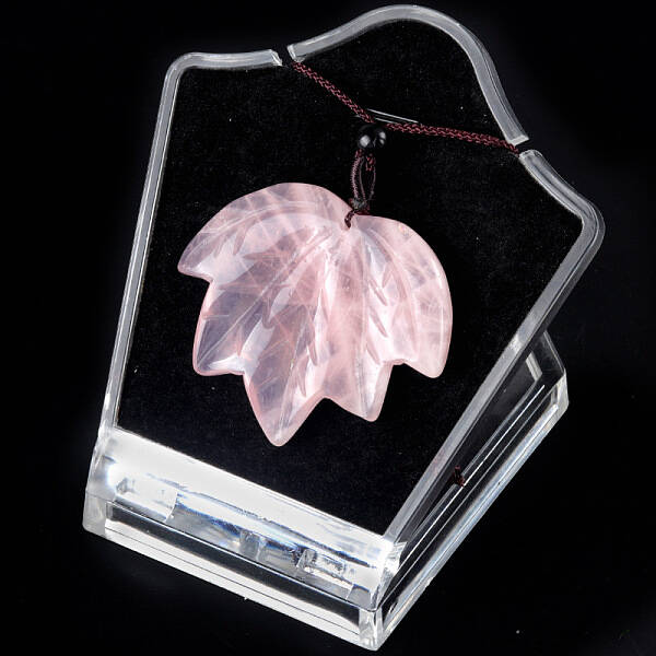 Natural Rose Quartz Pendants Necklaces