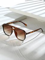 Unisex Vintage Square Frame Sunglasses, Trendy Casual Sunglasses for Travel Use, Fashion Accessories for Outdoor Activities 2...