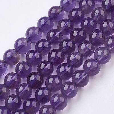 Natural Amethyst Bead Strands