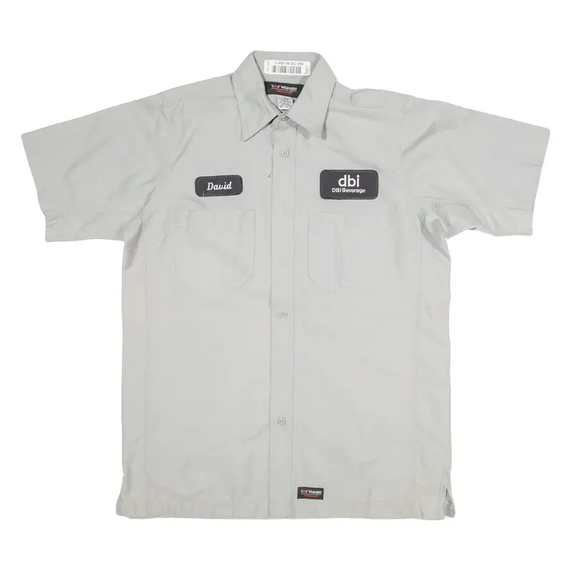 WRANGLER Mens Worker Shirt Grey M