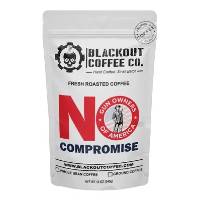 No Compromise GOA Medium Roast Coffee - 12 oz Coffee Each Bag - Fresh Roasted - Small Batch - Veteran - American Company - Wh...
