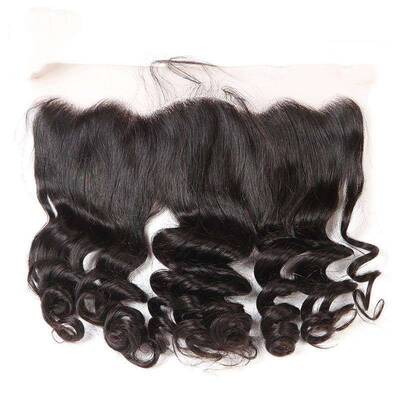 Loose Wave Hair 13*4 Lace Frontal Closure Real Virgin Human Hair-AshimaryHair.com