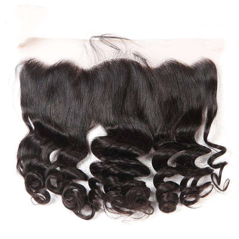 Loose Wave Hair 13*4 Lace Frontal Closure Real Virgin Human Hair-AshimaryHair.com