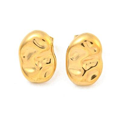 Oval 304 Stainless Steel Ear Studs