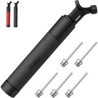 Ball Pump, Portable Air Pump with 5 , Nozzle, Ball Pump Inflator Kit with Push & Pull Inflating System, Hand Pump for All  Ba...