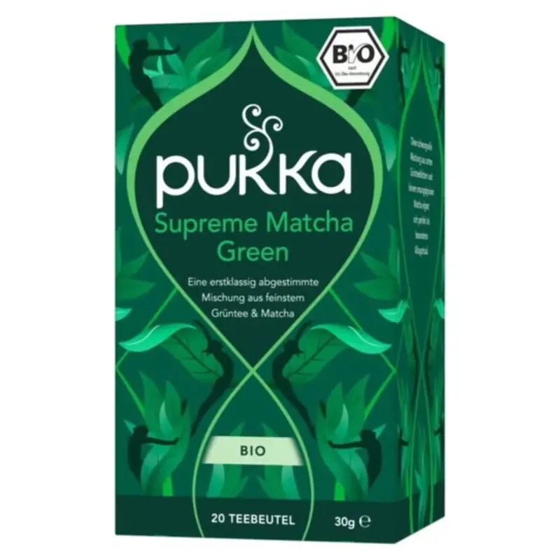 Pukka Supreme Matcha Green Organic Green Tea, 20 Tea Bags (30 G)