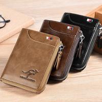 Men's Slim Wallet with RFID 11 Slots, Credit Card Holder, Thin Leather, Bifold Design, Minimalist Front Pocket Compact Father...