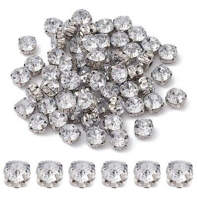 Square Sew on Rhinestone