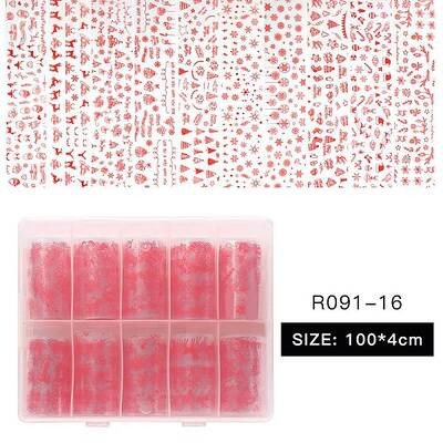 10Rolls Nail Art Transfer Stickers