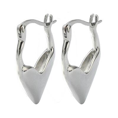 Rack Plating Brass Teardrop Hoop Earrings for Women