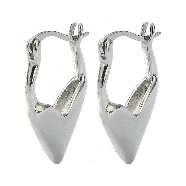 Rack Plating Brass Teardrop Hoop Earrings for Women